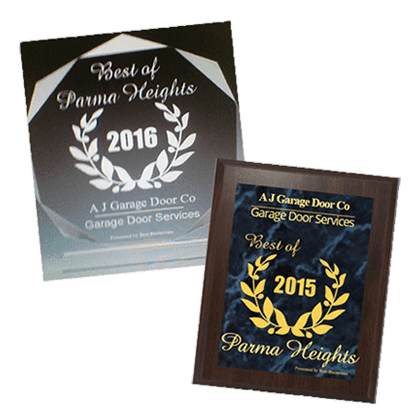 2015 and 2016 Best of Parma Heights, Ohio for Garage Door Services